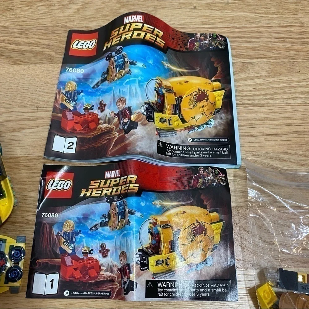 Lego 76080 Marvel Super Heroes Building Blocks Set Incomplete